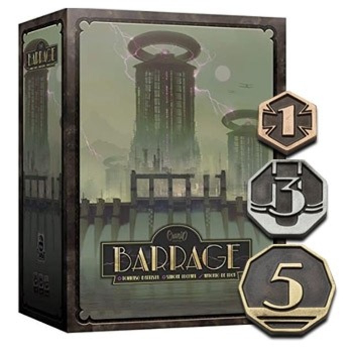 Moedas & Co. Barrage Board Game 58x Metal Coins Upgrade Set