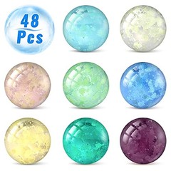 48 Pieces Marbles Glow in The Dark for Kids Mixed Colors 0.4 Inch, Green