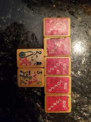 Vtg 1940s Cardinal Mahjong Set Green Alligator Case Standing Pheasant 164 Tiles