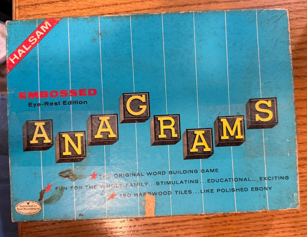 Vintage Anagrams Set No. 402 from Halsam Products-180+ tiles