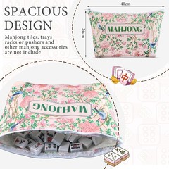 Empty Mahjong Bags Set for Tiles and Racks 24x13x4.7 Inch American Mahjong Ca…