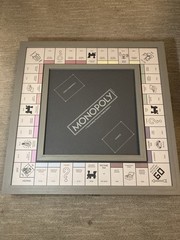 Monopoly Pottery Barn Luxury Edition Board Game Wooden Grey