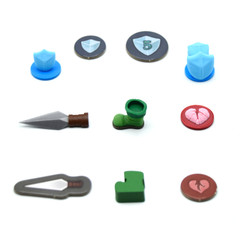 Slay The Spire Board Game Compatible Upgrade Kit – 104 3D Pieces & Tokens