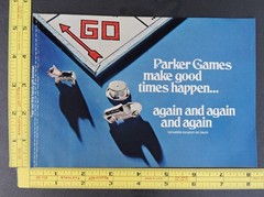 Vtg 1971 8-pg insert gift booklet catalog Ad Parker Brothers Game w/ Ouija 70’s