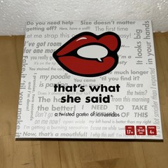 that’s what she said game – New