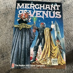 Avalon Hill 1988 : MERCHANT of VENUS Board Game- Science Fiction 99% Complete