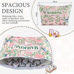 Empty Mahjong Bags Set for Tiles and Racks 24x13x4.7 Inch American Mahjong Ca…