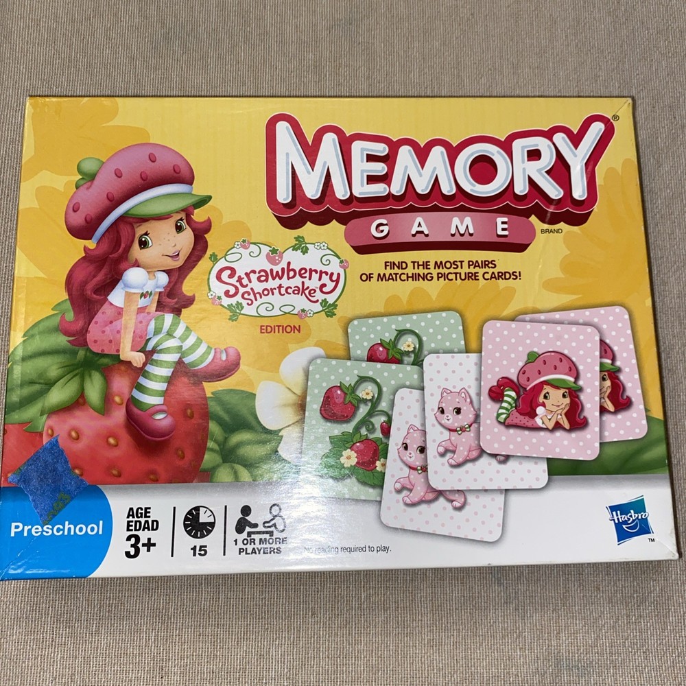 Strawberry Shortcake Edition Memory Match Game Hasbro Learning Kids