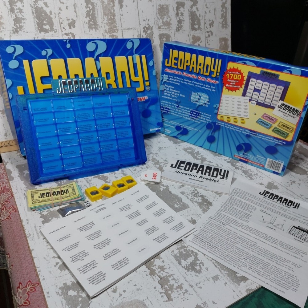Jeopardy Board Game Original Edition Quiz Show Pressman 2003 Complete