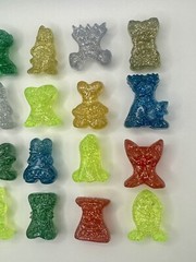 Gogo’s Crazy Bones – Multicolor Glitter Sparkles Mutants Complete Set 20/20