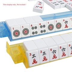 Acrylic Mahjong Mah Jongg Rack and Pusher Combo , Jong Racks-Multi-Color-Set of