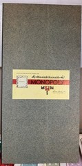 Vintage 1954 Monopoly Game Yellow Box Wooden Tokens Incomplete. See Description.