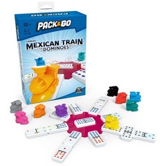 Spin Master Games Pack & Go Mexican Train Dominoes One Size Portable Game
