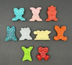 Lot of 9 Gogo’s Crazy Bones New Generation Series 2005 Figures