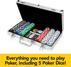, Cardinal Classics, 300-Piece Poker Set with Aluminum Carrying Case & Professio