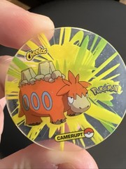 Rare Vtg Pokemon Camerupt Numel Crystal Tazos Taso Pogs Mexico Cheetos Doritos