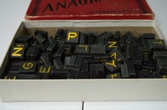 Vintage 1930’s De-Luxe Anagrams Game