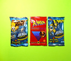 Pogs * 3 Hero Packs * X-Men 1994 & 1995 * Ghost Rider * 6 Caps 1 Slammer