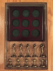 Russ Executive Classics Tic-Tac-Toe Golf Theme Game Metal & Wood VTG NIB