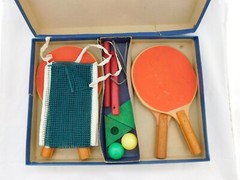 Vintage GOLD Medal De Luxe Table Tennis Professional Type TRANSOGRAM CO 1930’s?