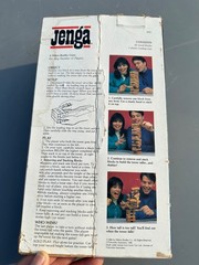 Milton Bradley Jenga Vintage 1986 Classic Wooden Block Game Super Clean Blocks