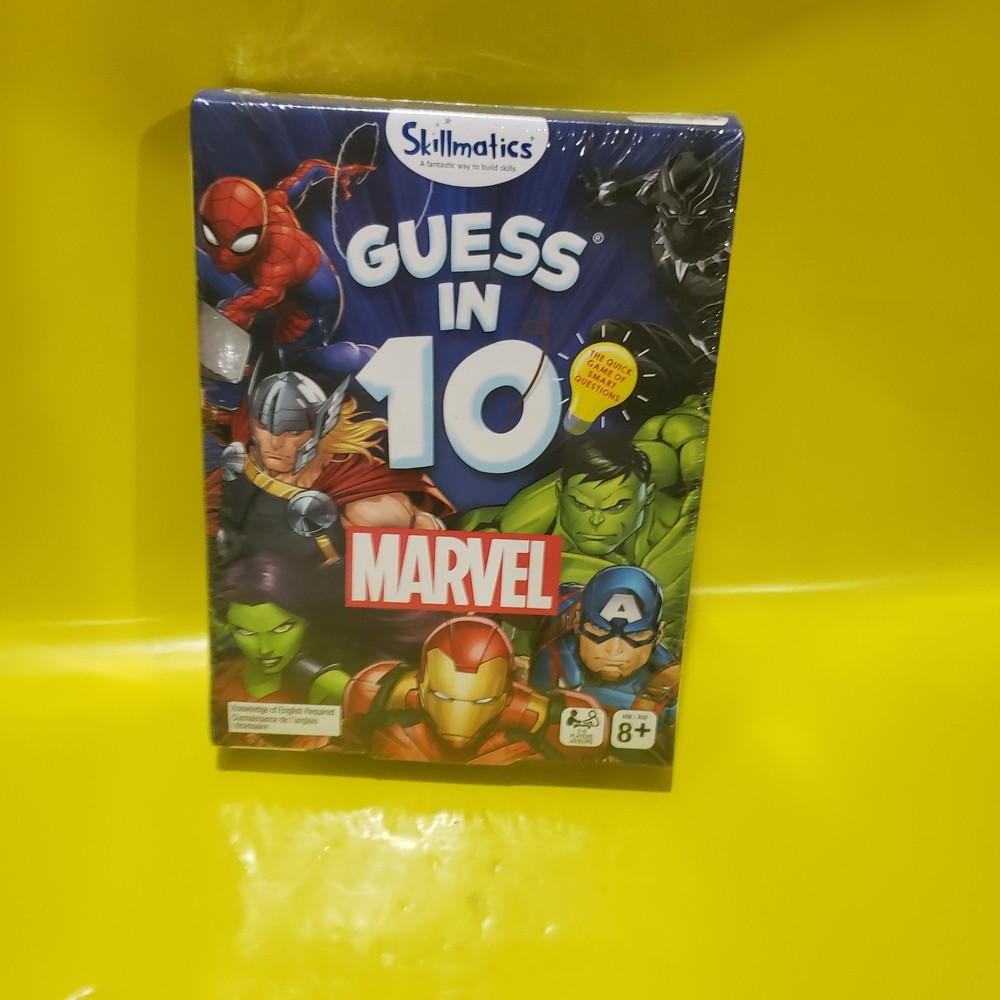SKILLMATICS GUESS IN 10 MARVEL CARD GAME, CREATIVE THINKING GAME, BN, SEALED