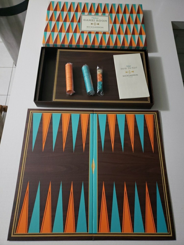 Ridley’s Games Room Backgammon Complete Pieces Are Sealed New Open Box