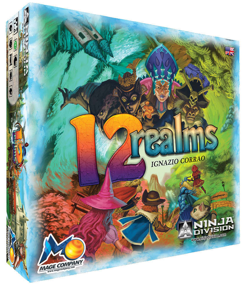 12 Realms Board Game Brand New Factory Sealed Ninja Division Mage 2016 NJD420201