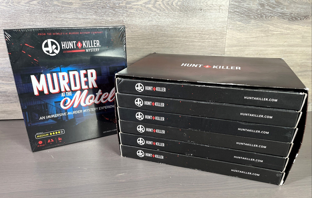 Hunt A Killer CLASS OF ’98 Ep 1-6 Complete 3 Pins & Murder At The Motel Bundle
