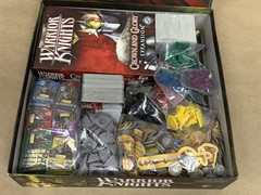 LN Mint Warrior Knights Fantasy Flight Board Game With Crown & Glory Expansion