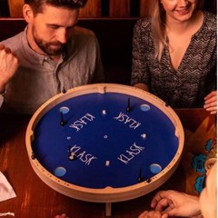 4 Player Wooden Foosball Air Hockey Game Perfect for Family Gatherings