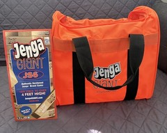 Jenga GIANT JS6 Hardwood Blocks + Carrying Bag Complete Set Great Condition