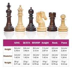 – Weighted Chess Pieces 3.78 King Hand Made Beautiful