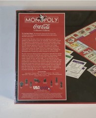 Monopoly Coca-Cola Collectors Edition Board Game Vintage 1999 Factory Sealed