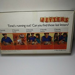 1986 Milton Bradley JITTERS Word Game . 100 % Complete 1 or More Player Age 10+