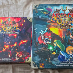 Arcadia Quest Board Game w/whole Lot Of Lava Expansion Fantasy 2+ Players 2014