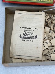 Antique 1920 Anagrams Game By Pressman Co. Inc. USA With Box Complete Preowned