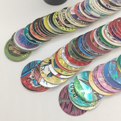 Vintage Official Pog Tube 1990s Retro Pog Game w/ 80+ POG Discs