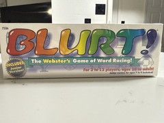 NWT Blurt! Word Racing Game with Junior Version 3 to 12 Players ages 10 to adult