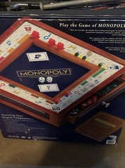 Monopoly Luxury Wooden Edition with Wood Game Board New Premium Collectible
