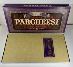 Vintage 1989 Parcheesi Deluxe Board Game Milton Bradley Complete Wood Pawns