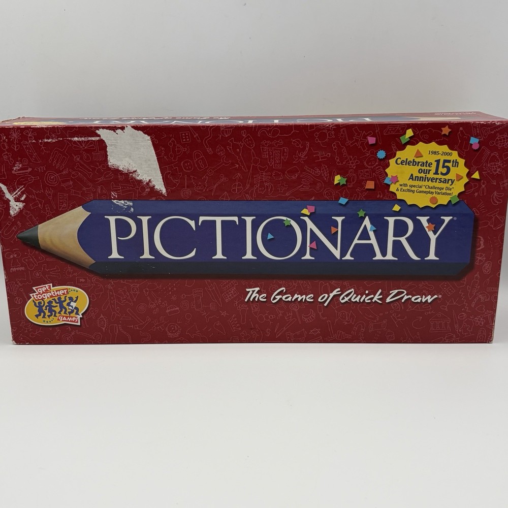 Vintage 2000 Pictionary The Game Of Quick Draw Board Game – 100% Complete