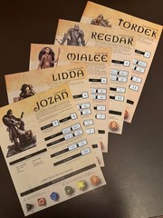 D&D Adventure Game Box Set. Pristine Components. Clean and Unpunched. 6 Dice.