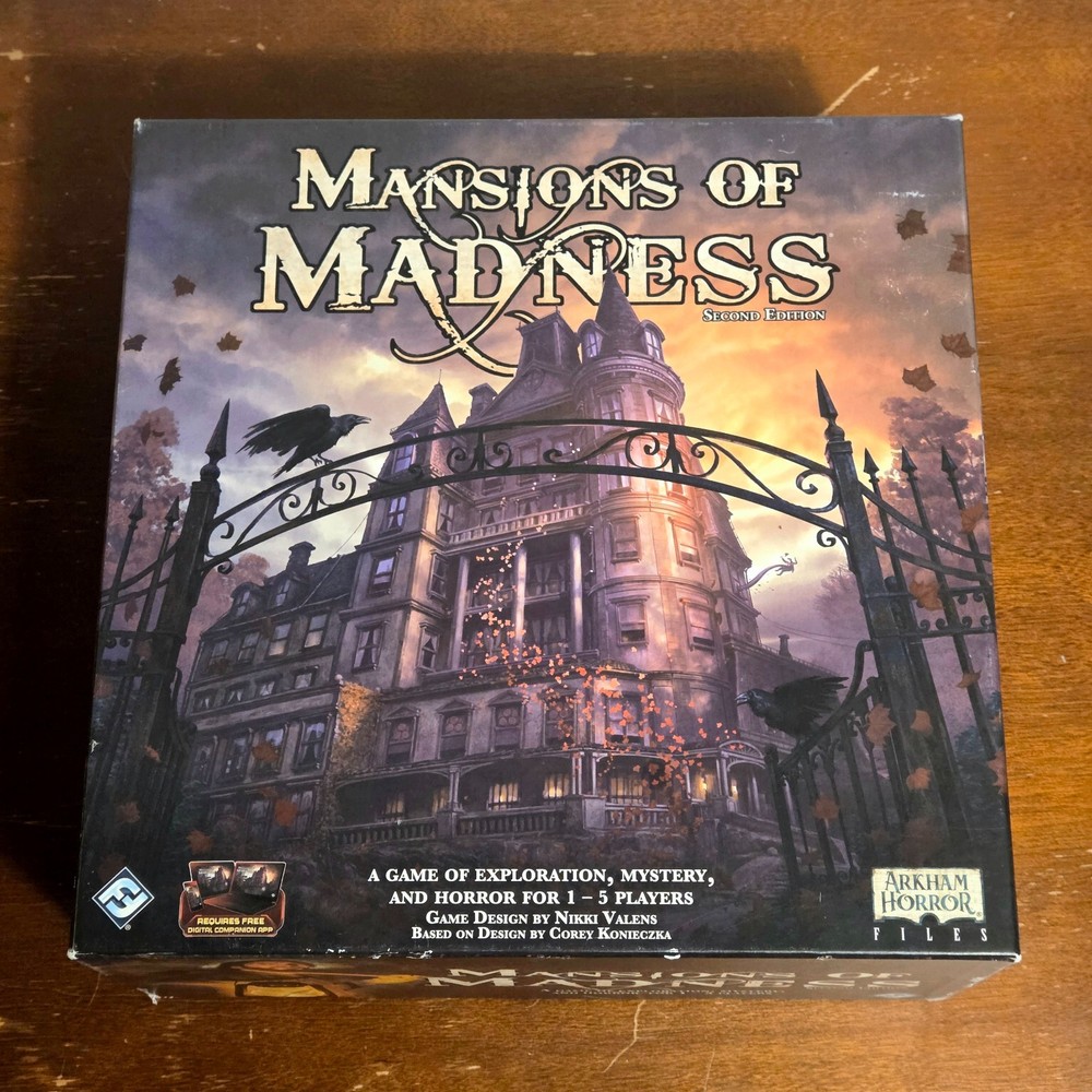 Mansions of Madness 2nd Edition Board Game Fantasy Flight Complete