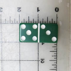 Vintage Puremco MarbleLike Green Standard Dominoes Set of 28 & Box – Made in USA