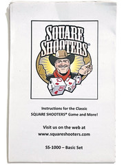 SQUARE SHOOTERS GAME – DECK OF CARDS ON DICE w/RED STORAGE POUCH ORIGINAL!