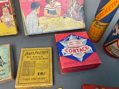 Huge Vintage lot 1930’s & 40s Board Card Games & Toys & Blocks Bingo Anagrams