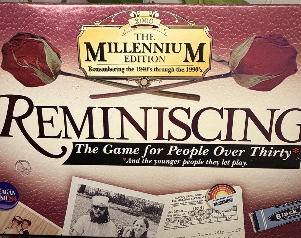 Vintage Board Game – Reminiscing 2000 The Millennium Edition NEW, Pieces Sealed