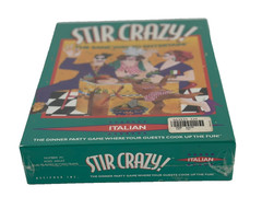 Stir Crazy Italian Dinner Party Game New Sealed Vintage 1996