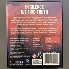 Alice is Missing : A Silent Role Playing Game 2021 Renegade Game Studios